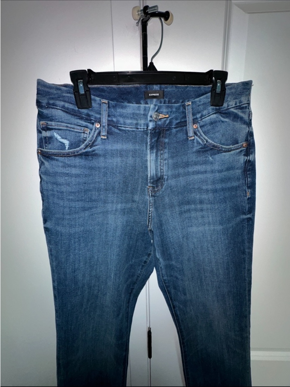Express Women's Dark Indigo Bootcut Jeans - Picture 3 of 6